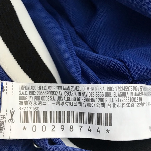 FOREVER 21 Sheer Royal Blue Long Racing Stripe Sleeves Risqué One Piece Bodysuit - Picture 7 of 7